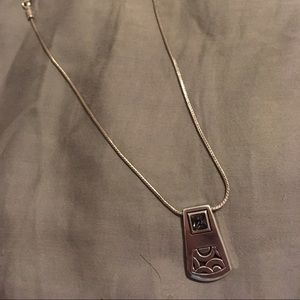 Brighton Necklace with Blue/Gray Gem